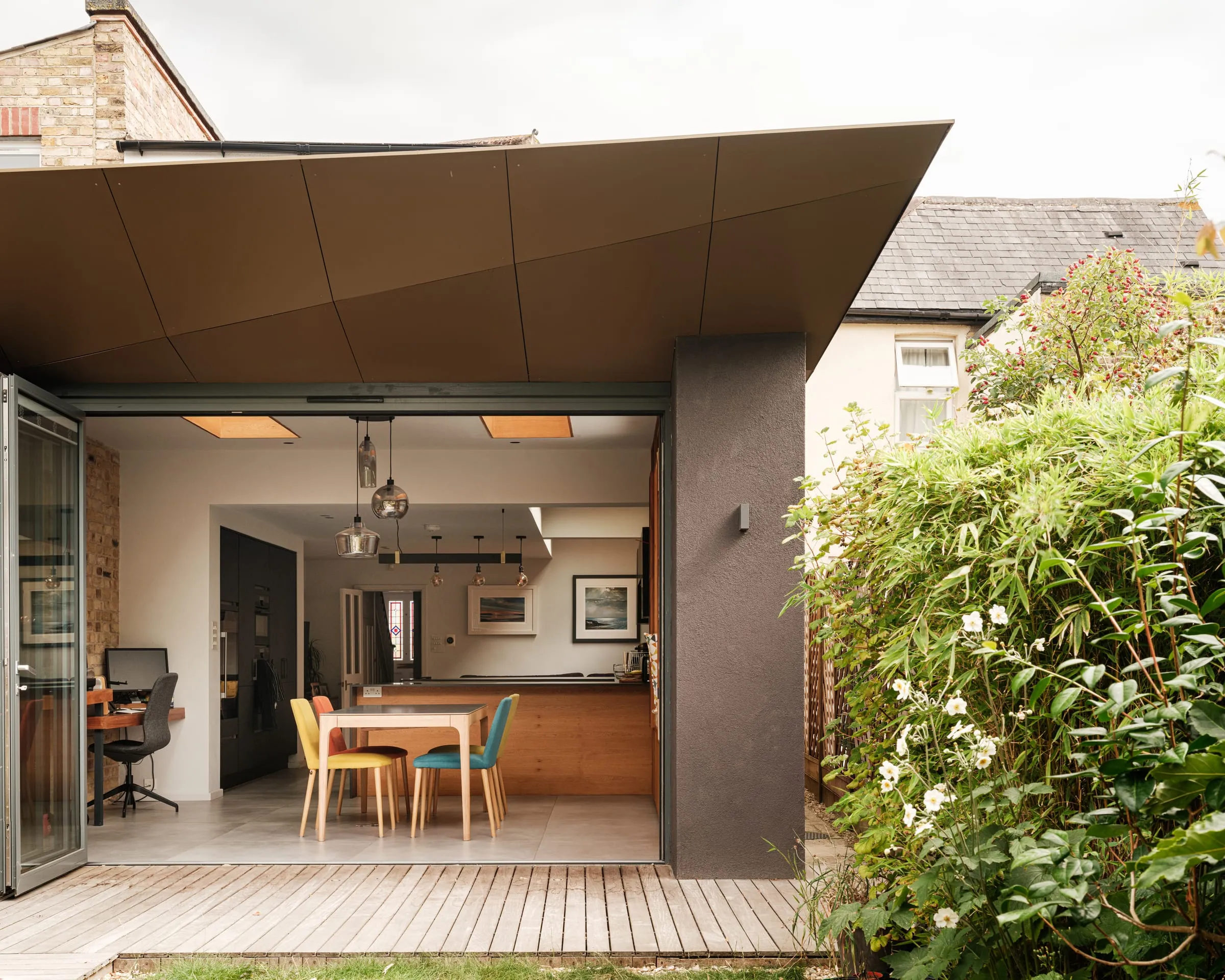 The reworked rear of the East Molesey home